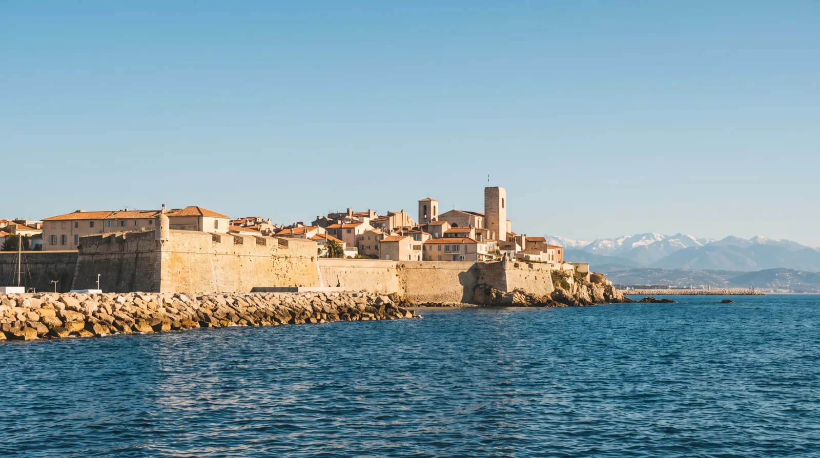 Antibes seen from the water.