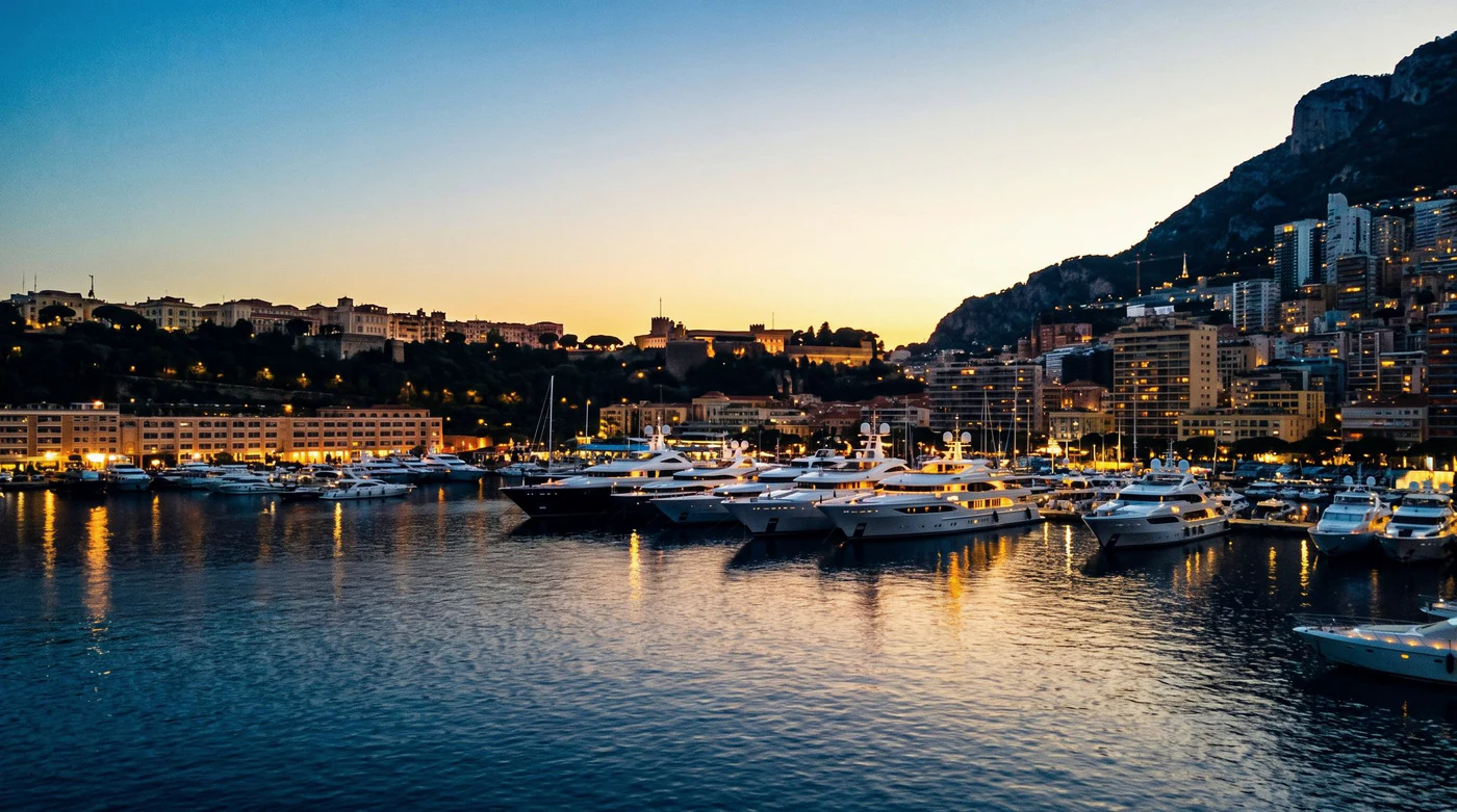 Monaco seen from the water.